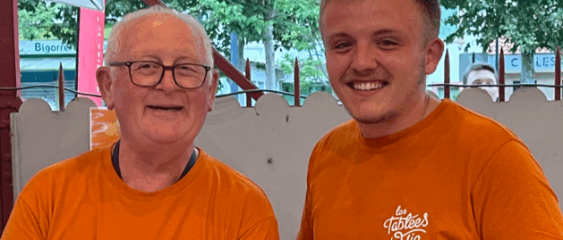 t-shirt orange jeune champagne